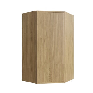 Oslo Oak Corner Wall Cabinet - 27