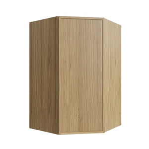 Oslo Oak Corner Wall Cabinet - 27" W x 42" H