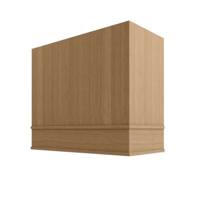 Oslo Oak Box Hood Block Trim - 42" W x 30" H