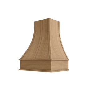 Oslo Oak Curved Hood with Strapping Flat Trim - 30