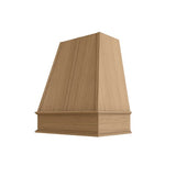 Oslo Oak Tapered Hood with Strapping Flat Trim - 30" W x 30" H