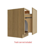 Oslo Oak Trash Can Base w/ Full Ht Door - 18" W
