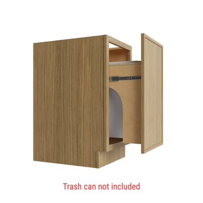Oslo Oak Trash Can Base w/ Full Ht Door - 18" W