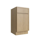 Oslo Oak Single Door Base Vanity - 15" W