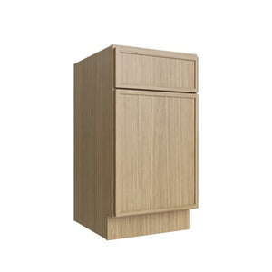 Oslo Oak Single Door Base Vanity - 18