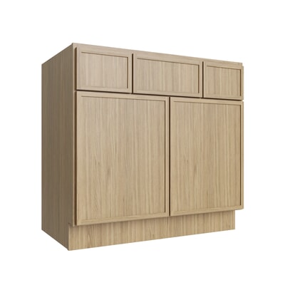 Oslo Oak Vanity Sink Base - 36" W