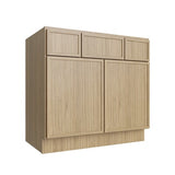 Oslo Oak Vanity Sink Base - 36" W