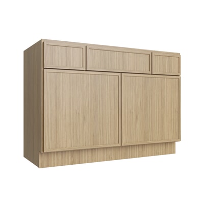 Oslo Oak Vanity Sink Base - 42" W