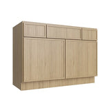 Oslo Oak Vanity Sink Base - 48" W