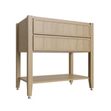 Oslo Oak Open Shelf Vanity SB - 36" W
