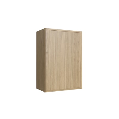 Oslo Oak Single Door Wall Cabinet - 21" W x 30" H
