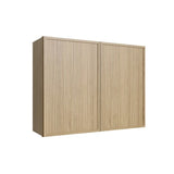 Oslo Oak Double Door Wall Cabinet - 27" W x 30" H