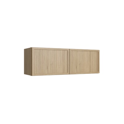 Oslo Oak Double Door Wall Cabinet - 30" W x 12" H