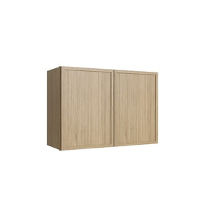 Oslo Oak Double Door Wall Cabinet - 30" W x 21" H