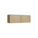 Oslo Oak Double Door Wall Cabinet - 33" W x 12" H