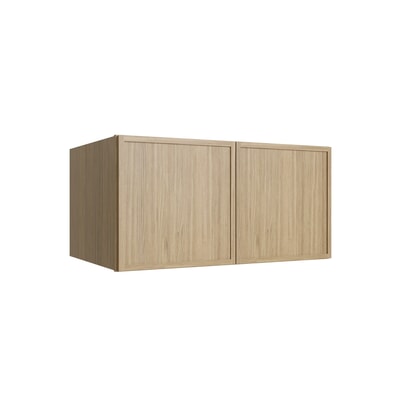 Oslo Oak Deep Wall Cabinet - 36" W x 18" H x 24" D