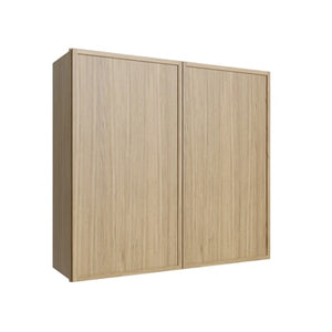 Oslo Oak Double Door Wall Cabinet - 39