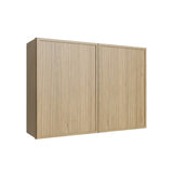 Oslo Oak Double Door Wall Cabinet - 42" W x 30" H