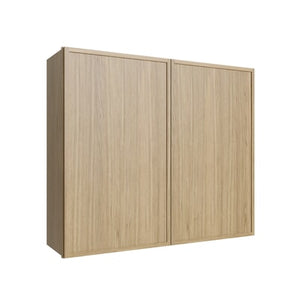 Oslo Oak Double Door Wall Cabinet - 42