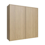 Oslo Oak Double Door Wall Cabinet - 42" W x 42" H