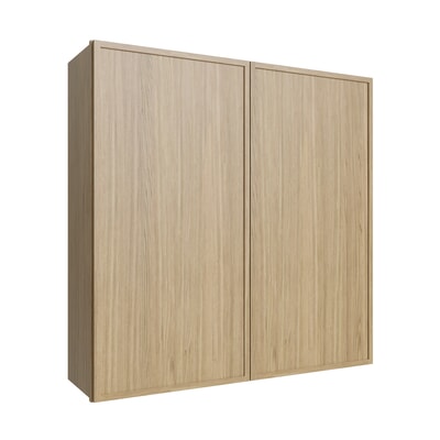 Oslo Oak Double Door Wall Cabinet - 42" W x 42" H