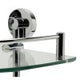 ALFI brand AB9548 Polished Chrome Corner Mounted Double Glass Shower Shelf Bathroom Accessory
