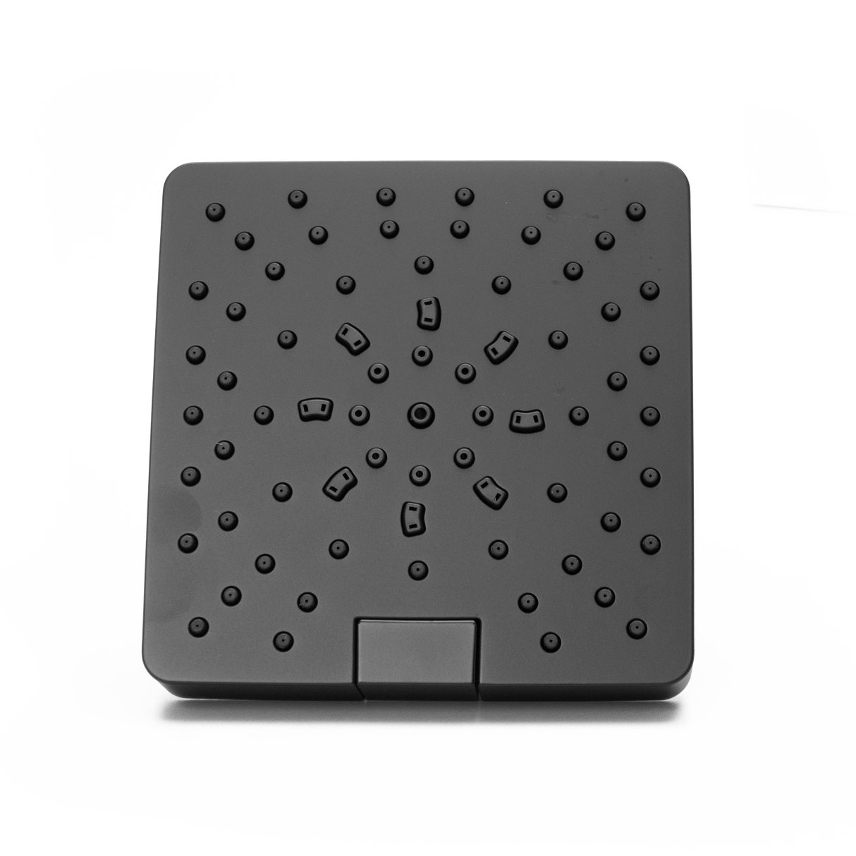 Modern Square Showerhead in Spot Defense Matte Black