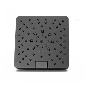 Modern Square Showerhead in Spot Defense Matte Black