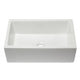 ALFI brand AB3018HS-W 30 inch White Reversible Smooth / Fluted Single Bowl Fireclay Farm Sink