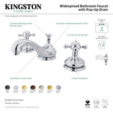 Kingston Brass KS1162BX 8 in. Widespread Bathroom Faucet, Polished Brass