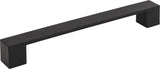 Atlas Homewares Wide Square Pull 7 9/16 Inch (c-c) Matte Black