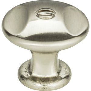 Atlas Homewares Ergo Knob 1 3/8 Inch Brushed Nickel