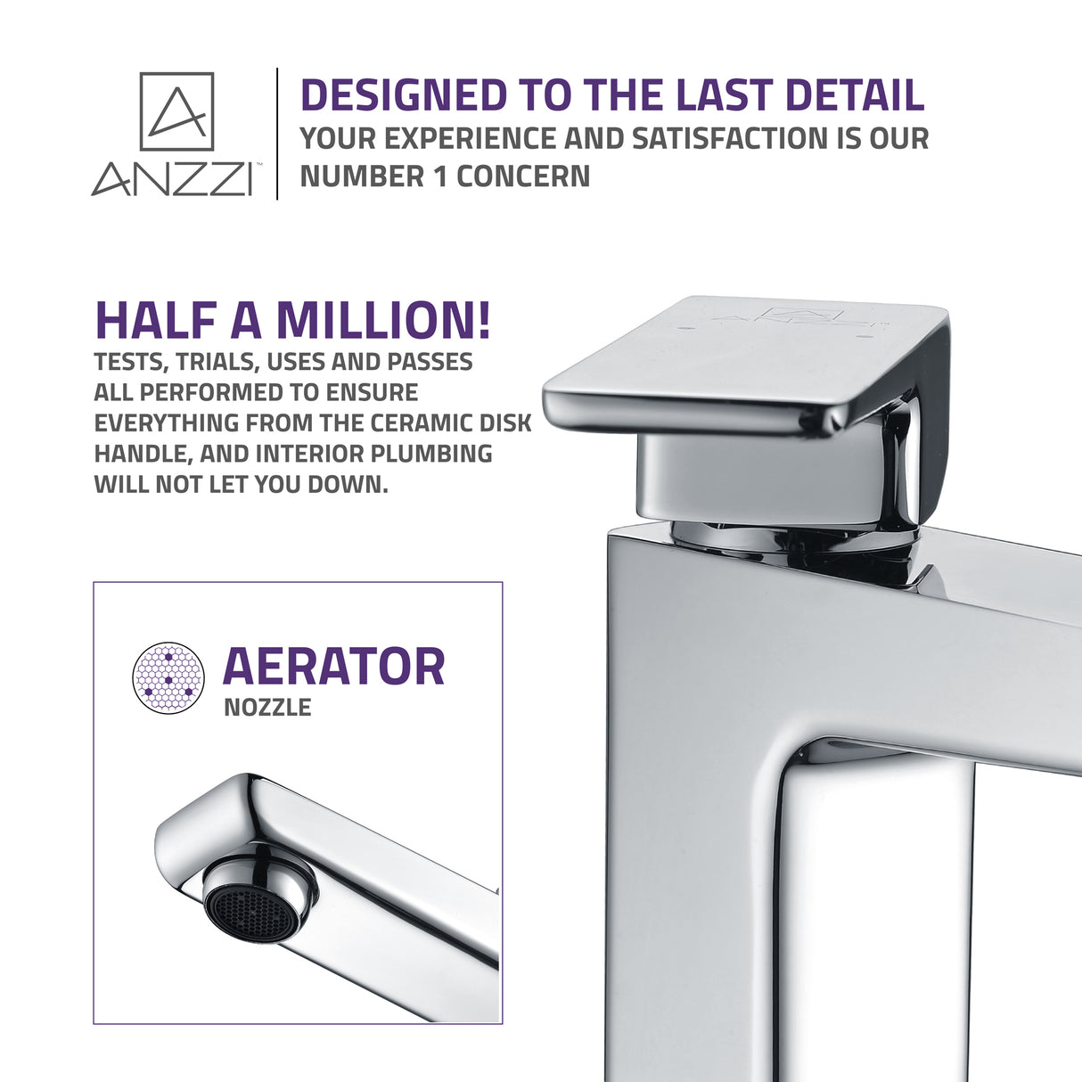 ANZZI L-AZ102 Valor Single Hole Single-Handle Bathroom Faucet in Polished Chrome