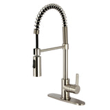 Gourmetier LS8778CTL Continental Single-Handle Pre-Rinse Kitchen Faucet, Brushed Nickel