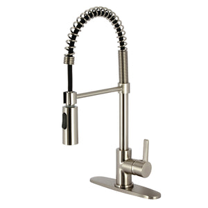 Gourmetier LS8778CTL Continental Single-Handle Pre-Rinse Kitchen Faucet, Brushed Nickel