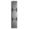 ALFI brand 8 x 36 Brushed Stainless Steel Vertical Triple Shelf Bath Shower Niche
