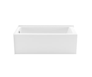 MAAX 106826-000-002-102 Nomad Corner 6032 AFR AcrylX Corner Right-Hand Drain Bathtub in White