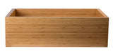 ALFI brand AB3321 33" Double Bowl Bamboo Kitchen Farm Sink