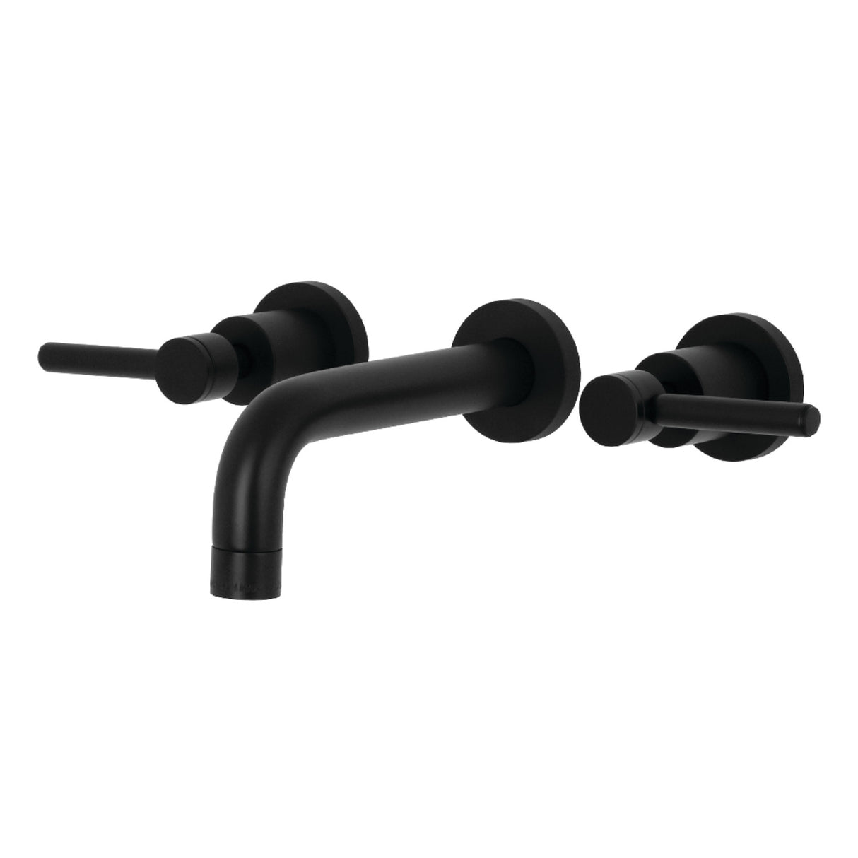 Kingston Brass KS8120DL Concord 2-Handle Wall Mount Bathroom Faucet, Matte Black