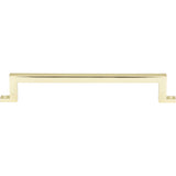 Atlas Homewares Campaign Bar Pull 6 5/16 Inch (c-c) Polished Brass