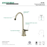 Kingston Brass K6198 Americana Single Handle Water Filtration Faucet, Brushed Nickel