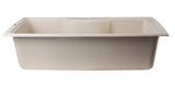 ALFI brand AB3520DI-B Biscuit 35" Drop-In Single Bowl Granite Composite Kitchen Sink