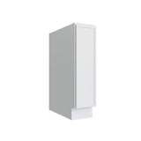 Oslo White Single Door Full Height Base Cabinet - 9" W