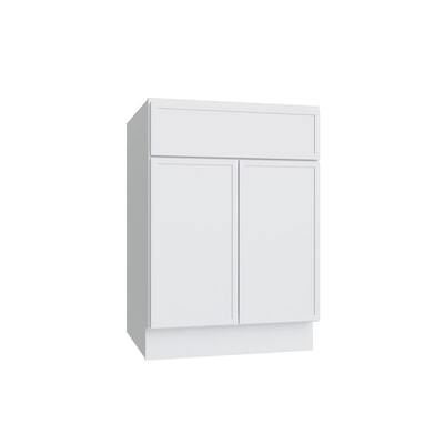 Oslo White Double Door Standard Base Cabinet - 30" W