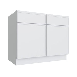 Oslo White Double Door Standard Base Cabinet - 42