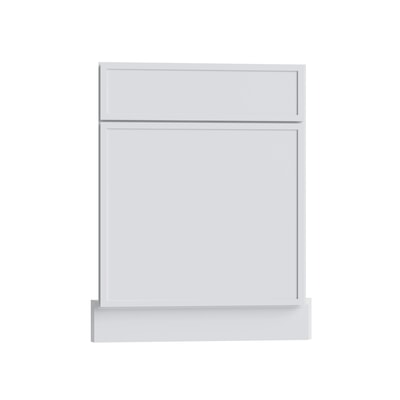 Oslo White Corner Sink Front for 42" Space - 27" W