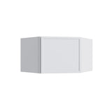 Oslo White Corner Wall Cabinet - 24" W x 15" H
