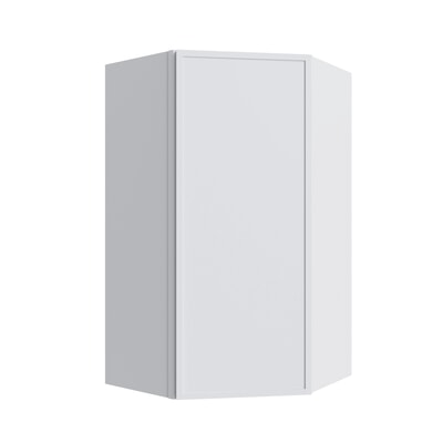 Oslo White Corner Wall Cabinet - 24" W x 30" H