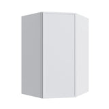Oslo White Corner Wall Cabinet - 27" W x 42" H