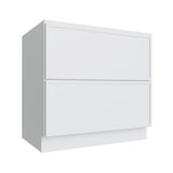 Oslo White 2 Drawer Base Cabinet - 36" W